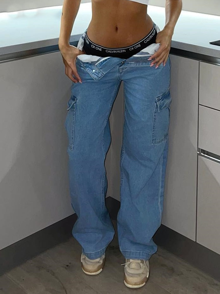 High Waist Cargo Pants Stylish (Copy)