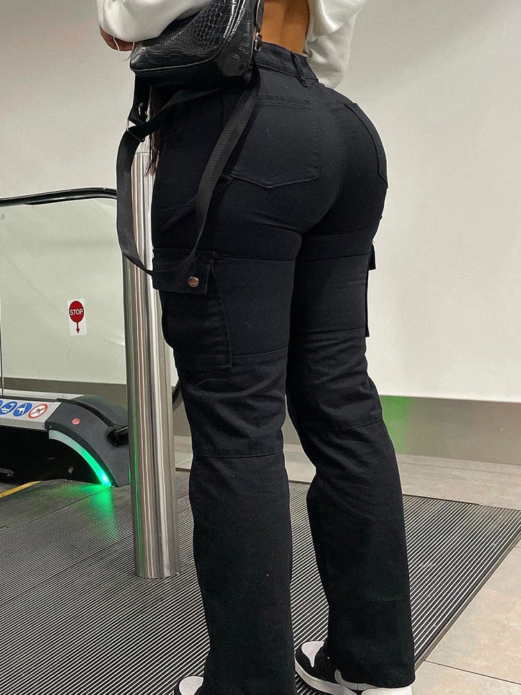 High Waist Cargo Pants Stylish (Copy)